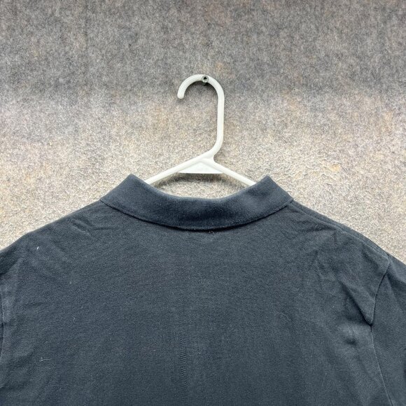 Polo Ralph Lauren Polo Shirt Mens XL Black Custom Fit Purple Pony Logo - Picture 7 of 11